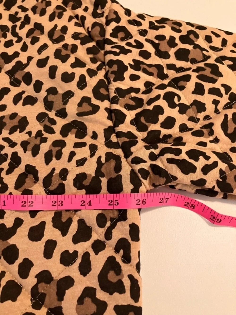Kensie Quilted Spring Jacket Button-Up Leopard Cheetah Extra Large NWT oversized - Picture 12 of 14